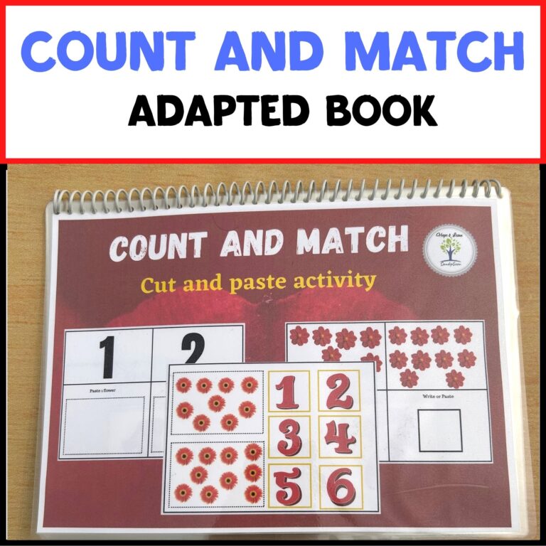 Count And Match 1 To 10 Adapted Book - Resource For Teacher