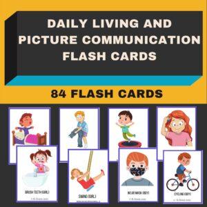 Communication flash cards for autism