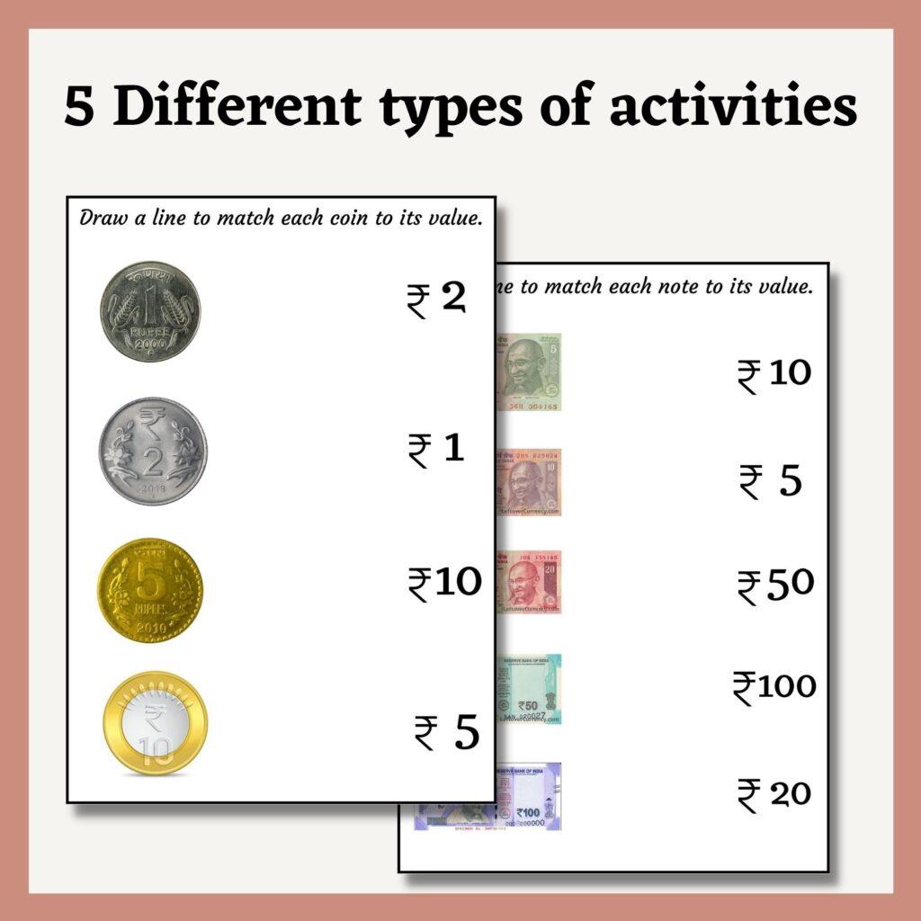 Indian Money Worksheets for Class 1 Resource For Teacher Indian Money Worksheets for Class 1 Resource For Teacher
