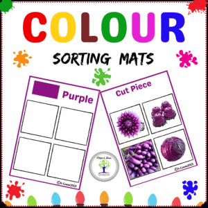 Colour sorting worksheets