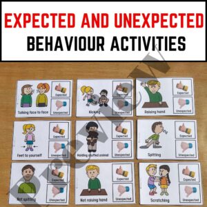 Expected vs Unexpected Behavior Task Cards