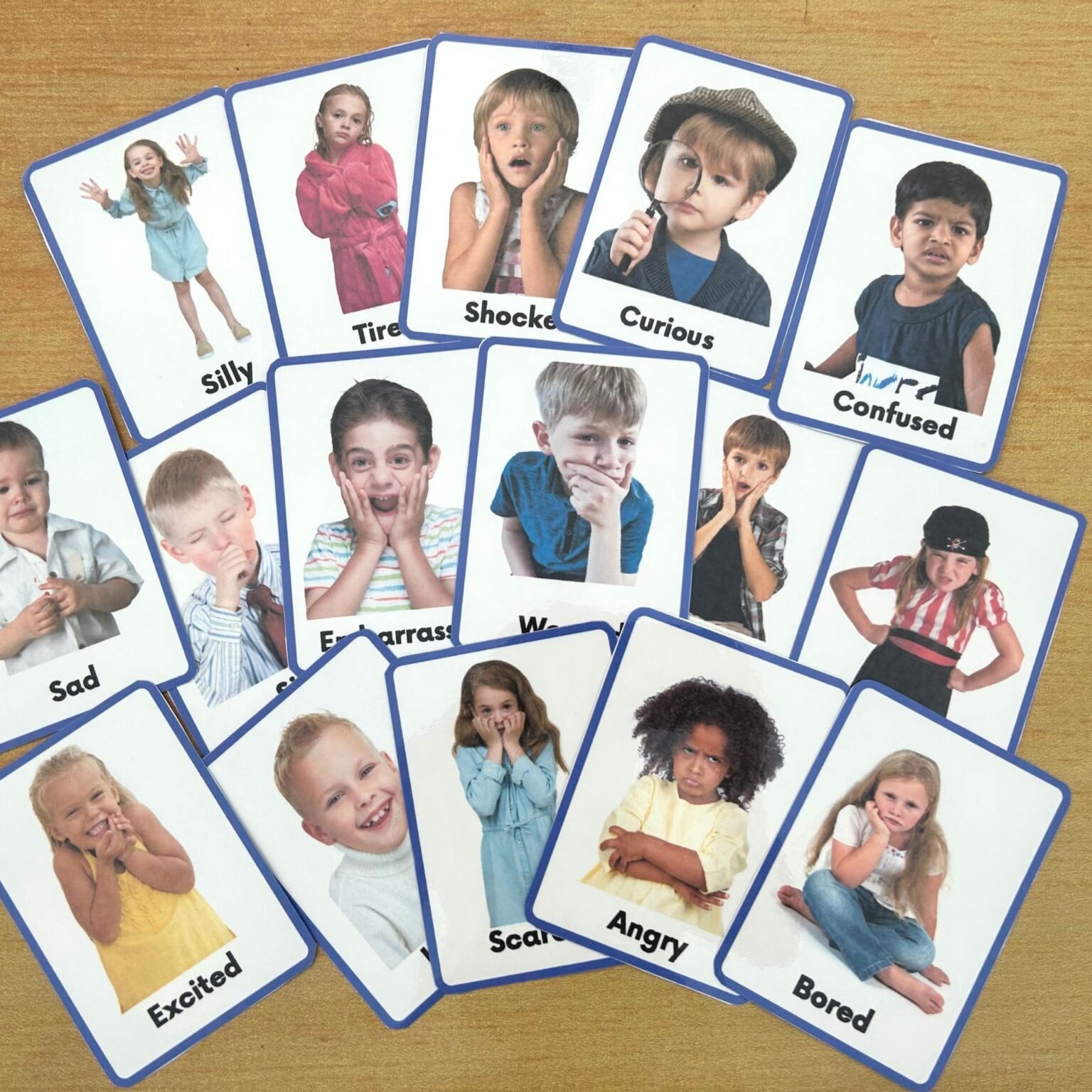 thumbnail image 2 of Feelings Flash Cards In English With Matching Bingo Game Cards In One... 2 of 9