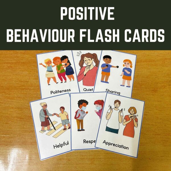 Positive and Negative Behavior - Flash Cards - Resource For Teacher