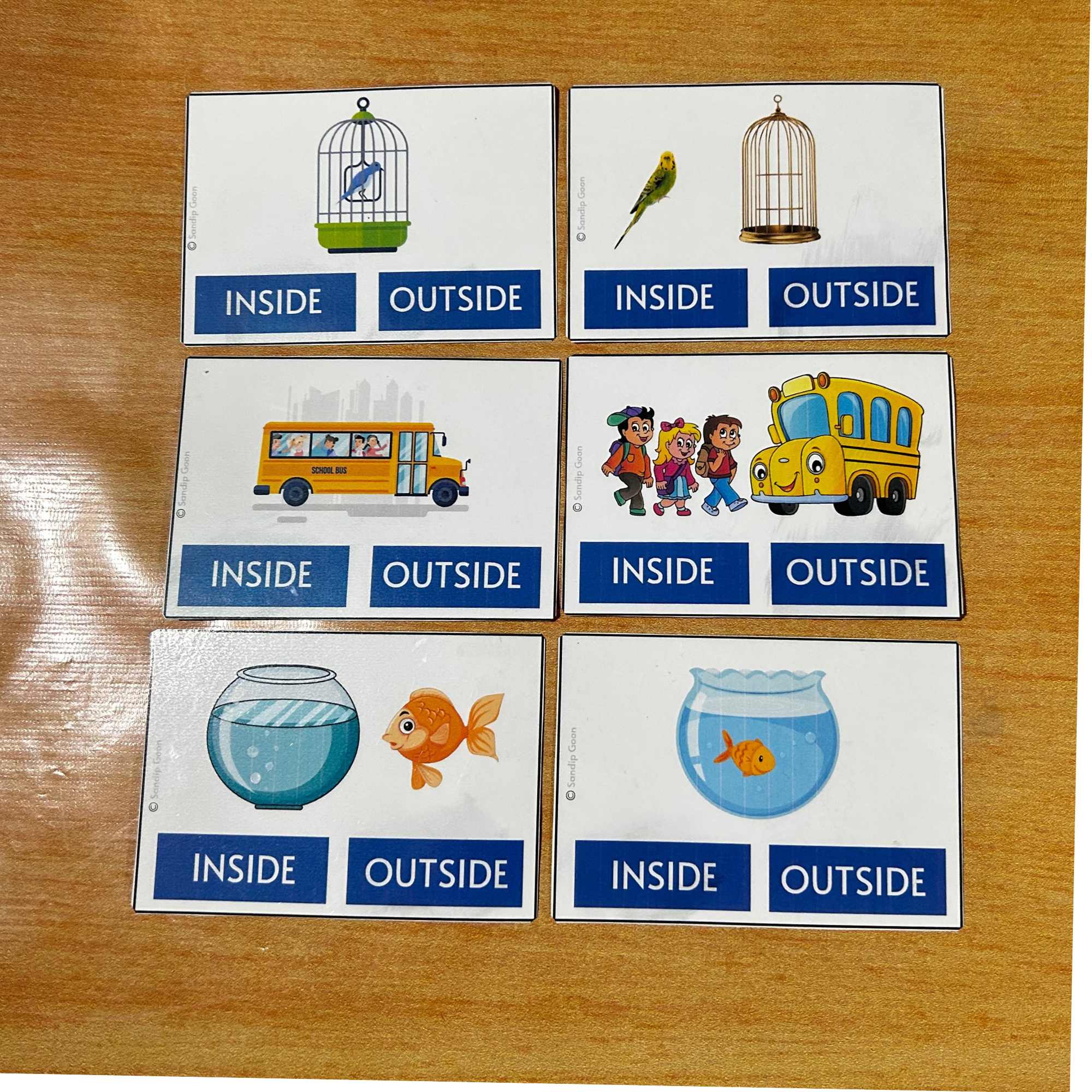 Inside outside worksheet