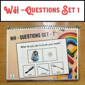 Wh Questions for Speech Therapy