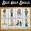 Self Help Skills Flash Cards