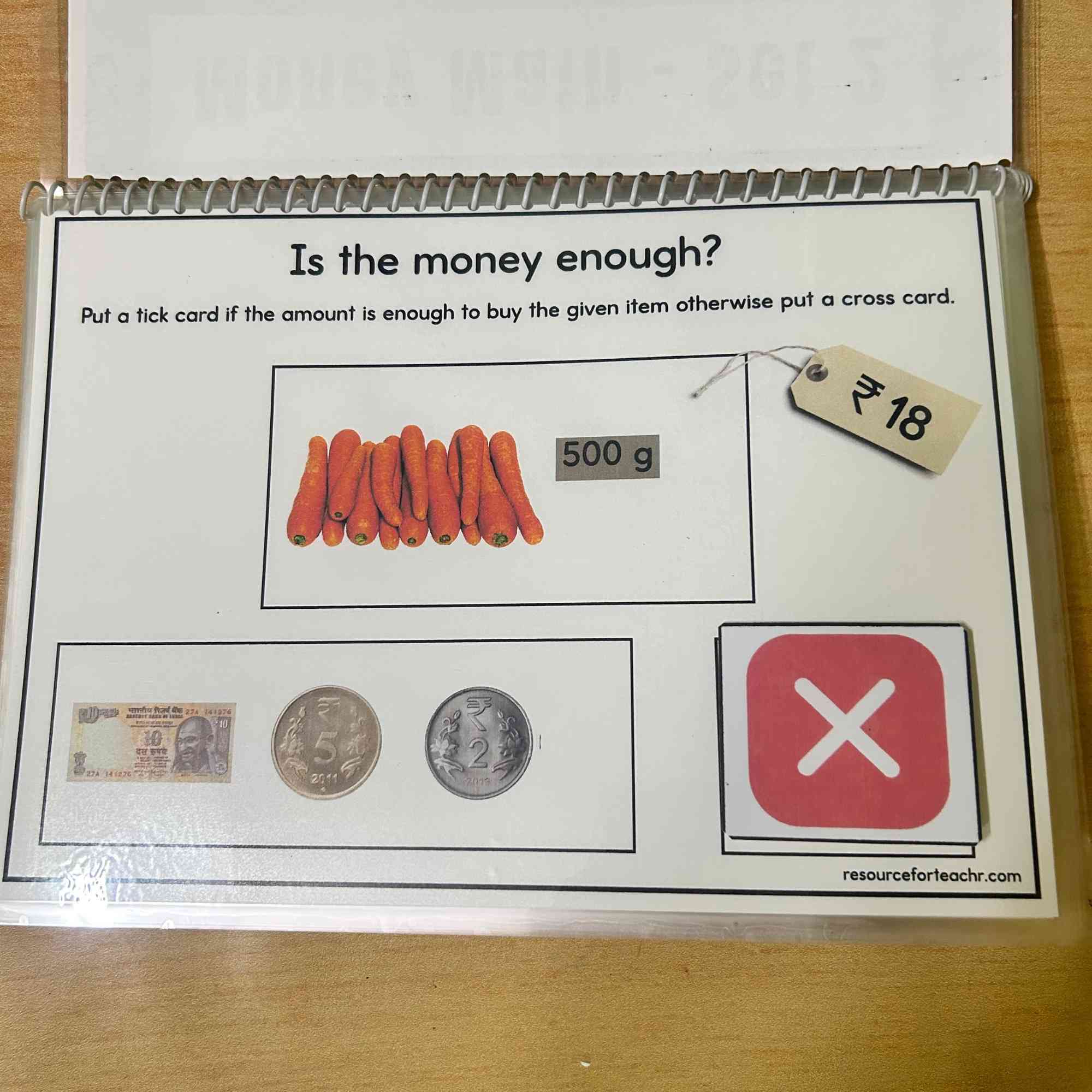 Indian Money Worksheet for Class 2 - Image 2