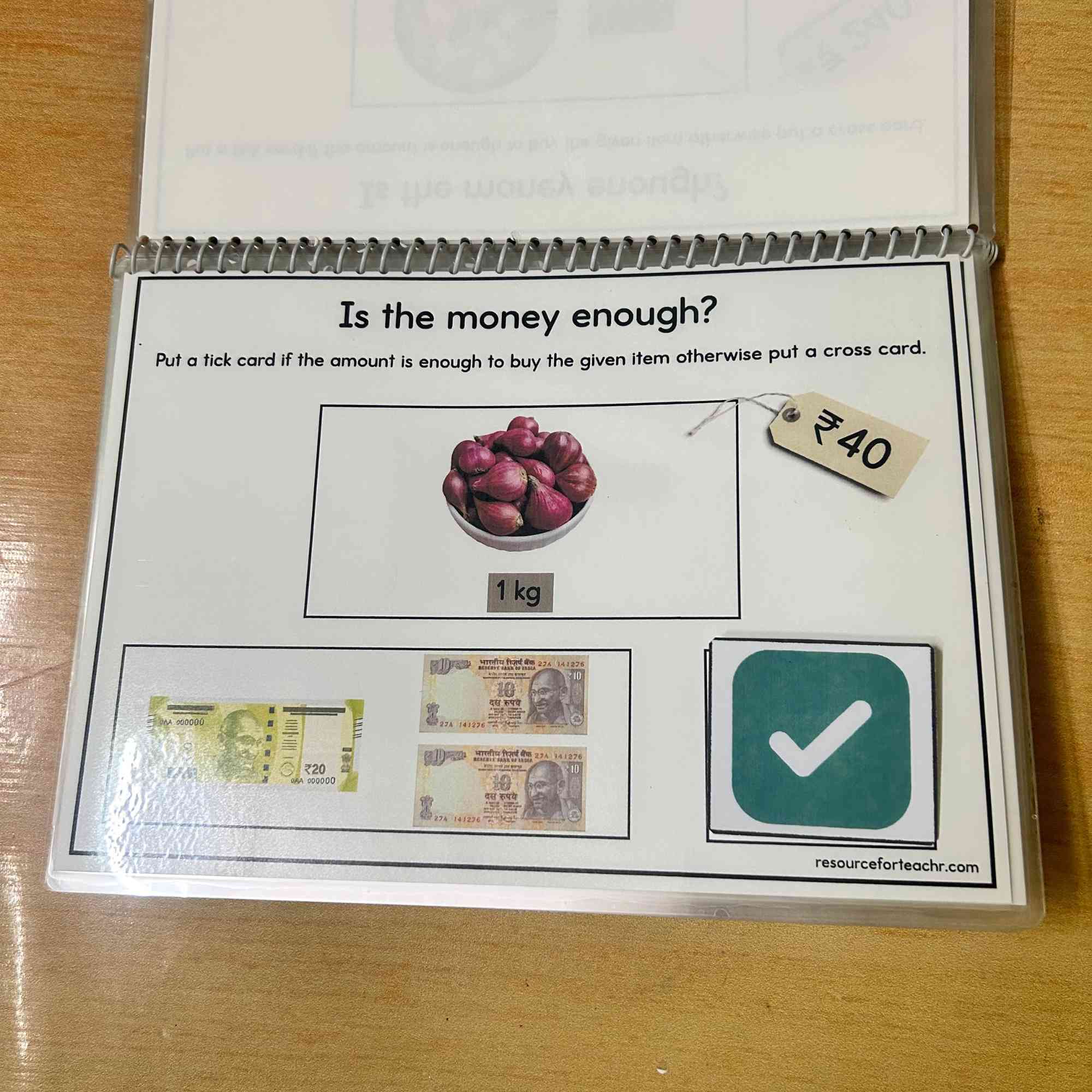 Indian Money Worksheet for Class 2 - Image 3