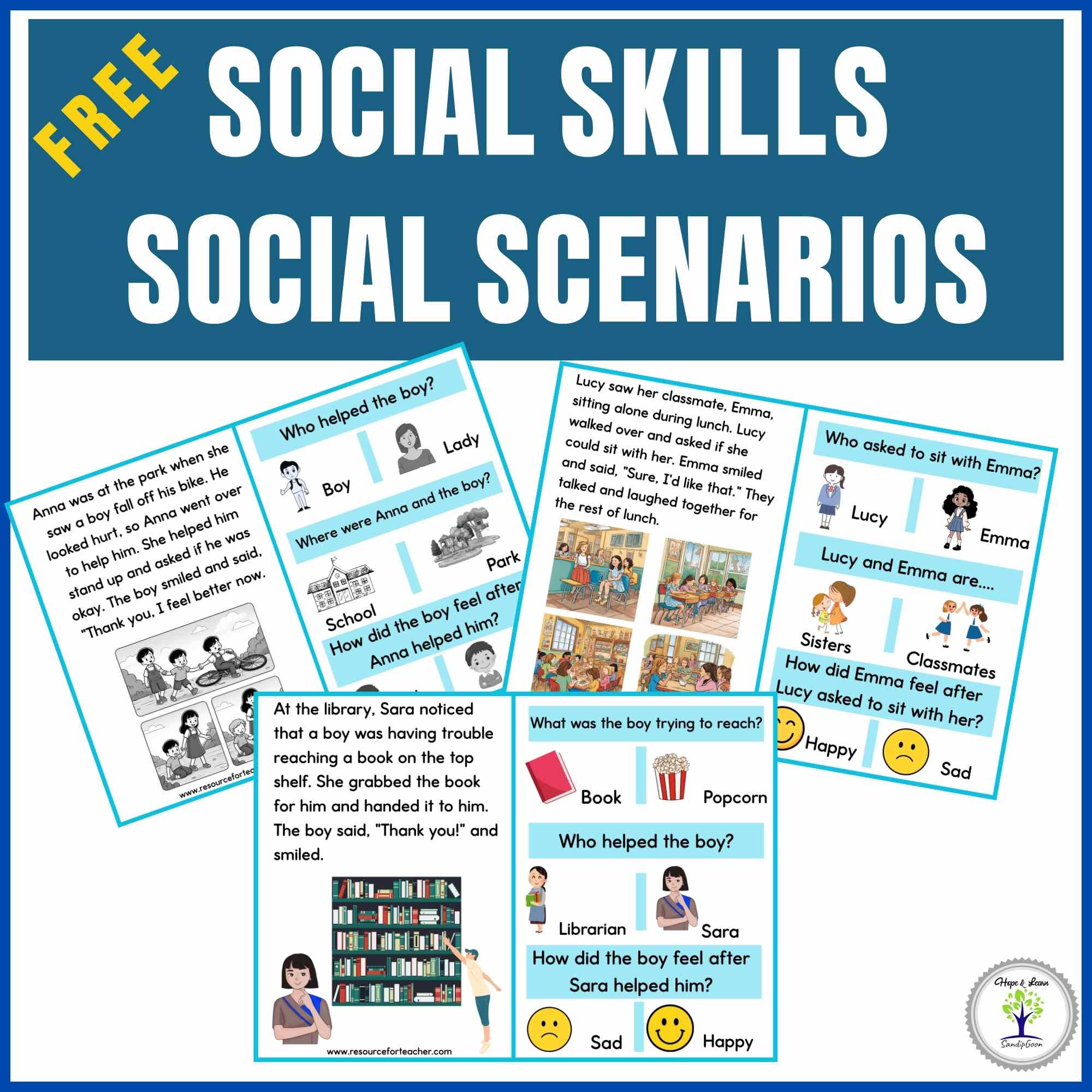 Free Social Skills Scenarios
