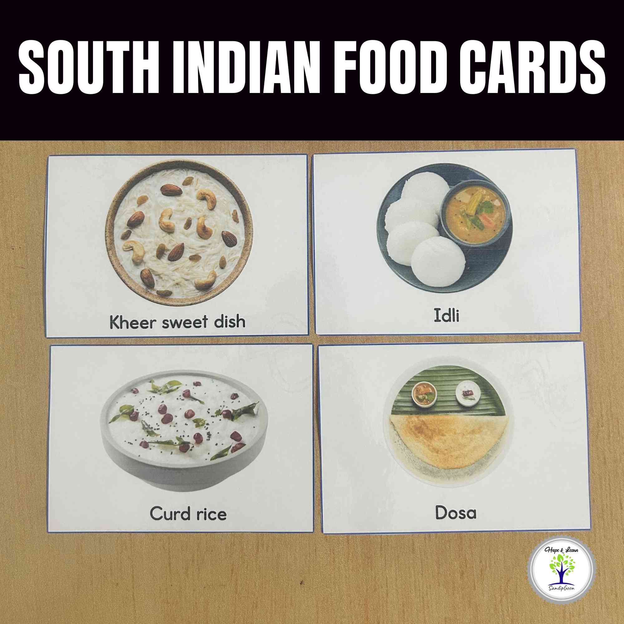 South Indian Food Cards