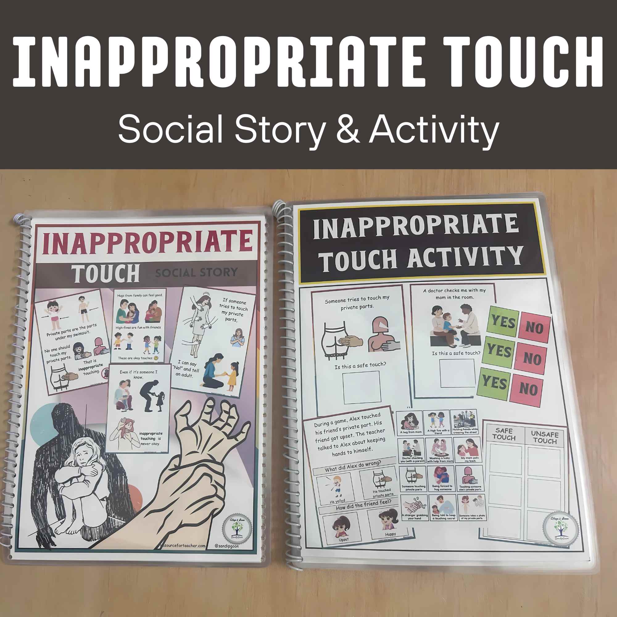 Appropriate and Inappropriate Touch Worksheets