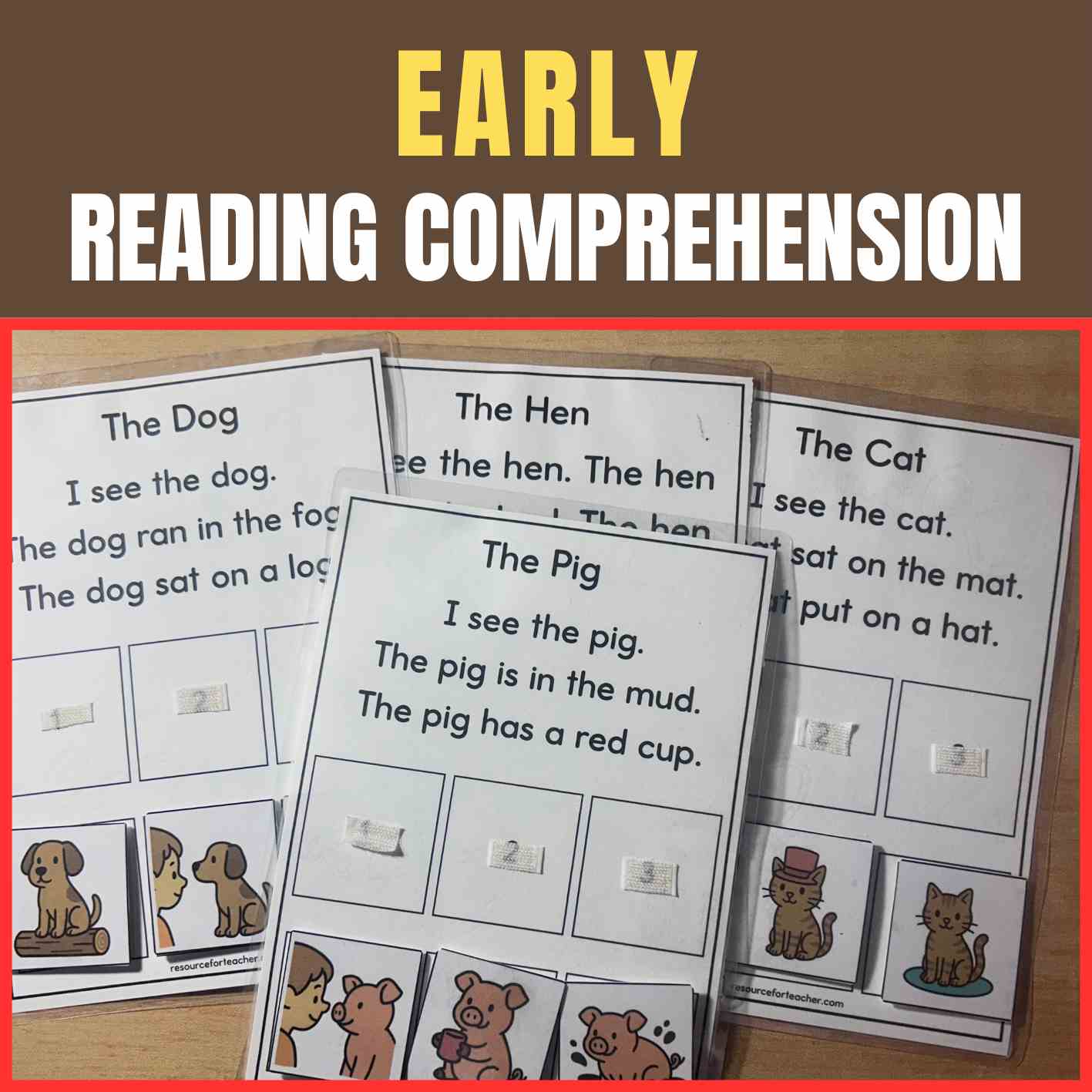 Early Reading Comprehension Worksheets