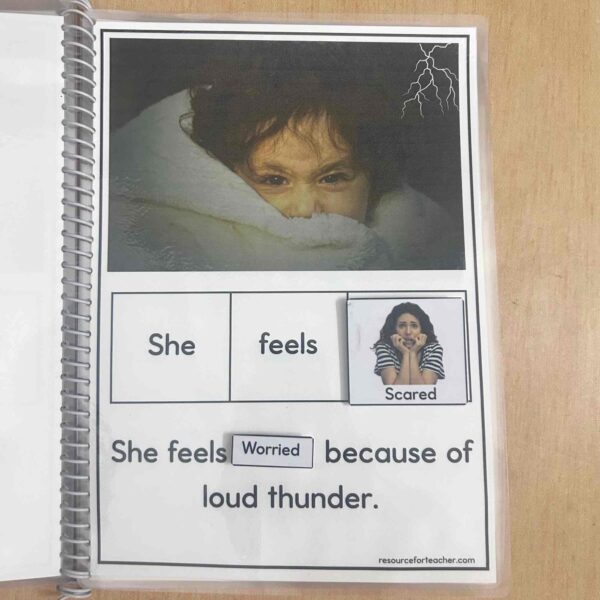 Feelings and Emotions Cut and Paste Adapted Book - Image 5