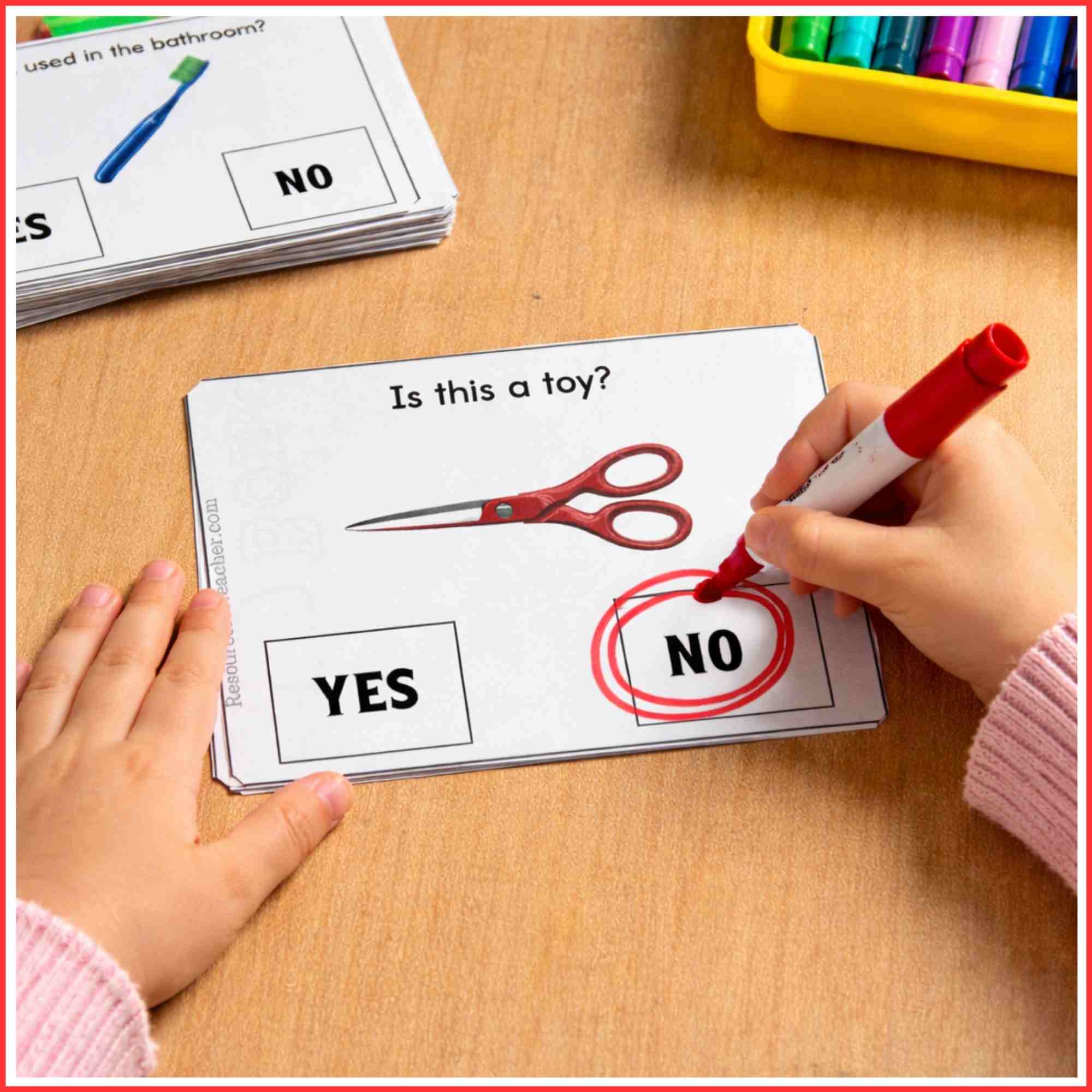Yes and No Questions Cards for Autism - Image 2