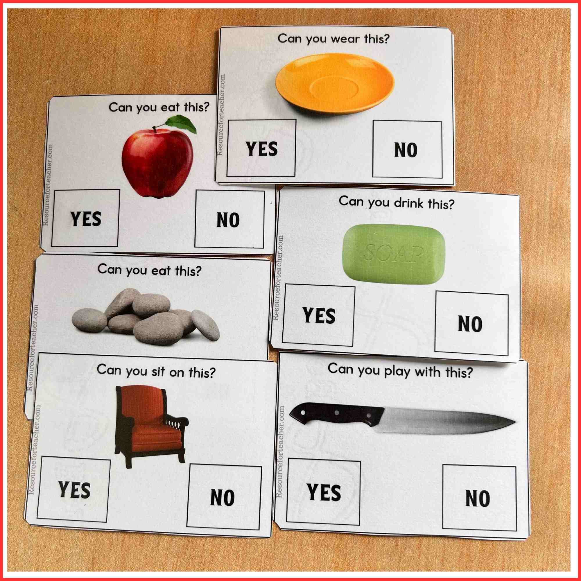 Yes and No Questions Cards for Autism - Image 4