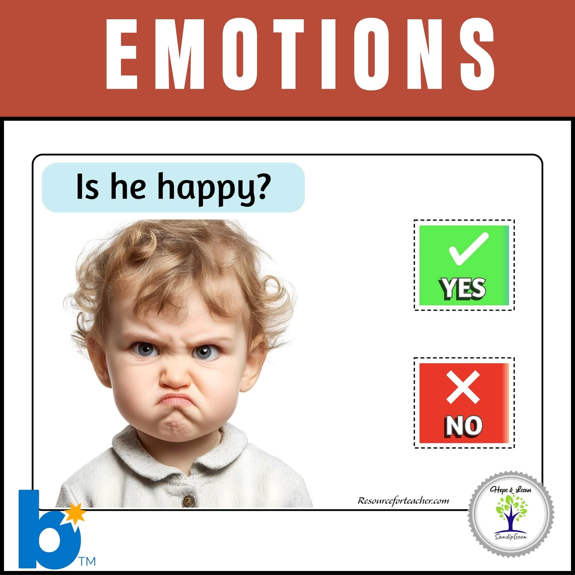 Identify Emotions Yes No Questions